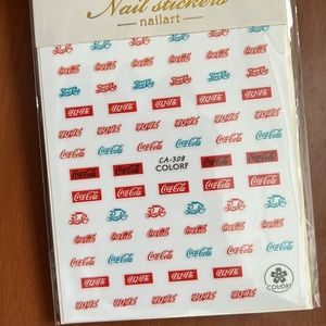 COCA COLA NAIL STICKERS